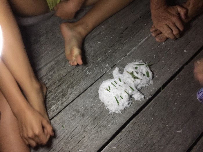 Schneemann in australien